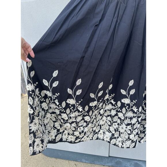 My Beachy Side Mariposa Off The Shoulders Embroidered Smocked Corset Dress Sz M - Picture 8 of 14